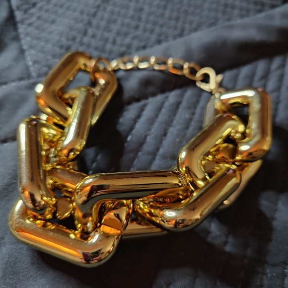 Large Rectangle link bracelet - Picture 2 of 4